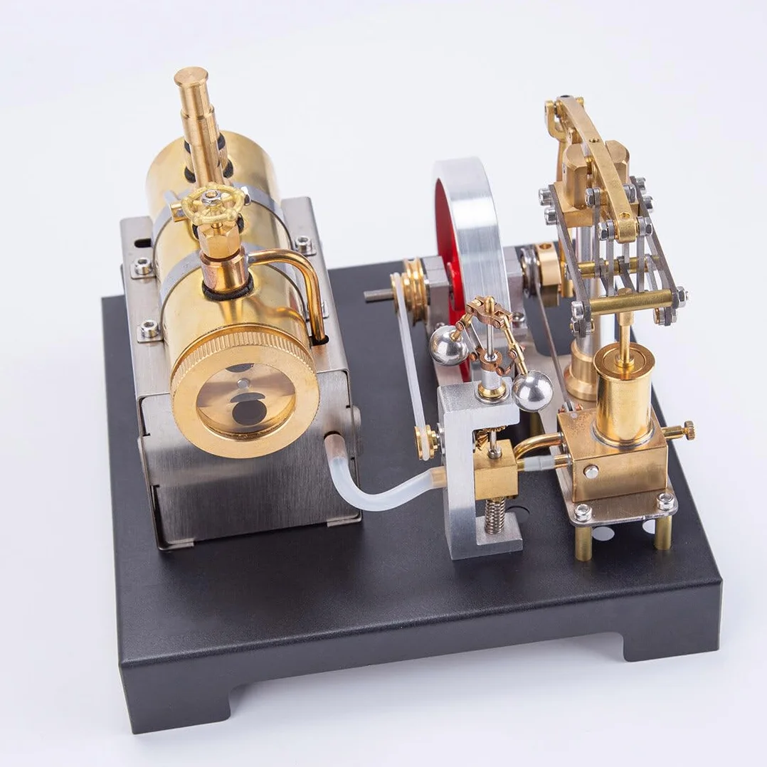 KAROON Model silnika parowego metalowy nośnik kocioł regulator odśrodkowy zestaw DIY 84 szt.