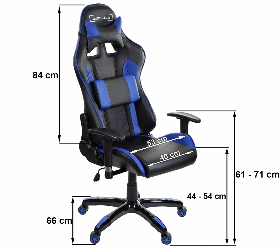 GSA041 Ergonomiczne krzesło gamingowe Racer czerwony czarny