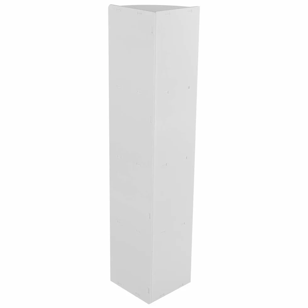 Stojąca półka do przechowywania, trwały drewniany regał narożny 4-poziomowa półka narożna do łazienki salon biuro biała sypialnia 120 * 24 * 24cm