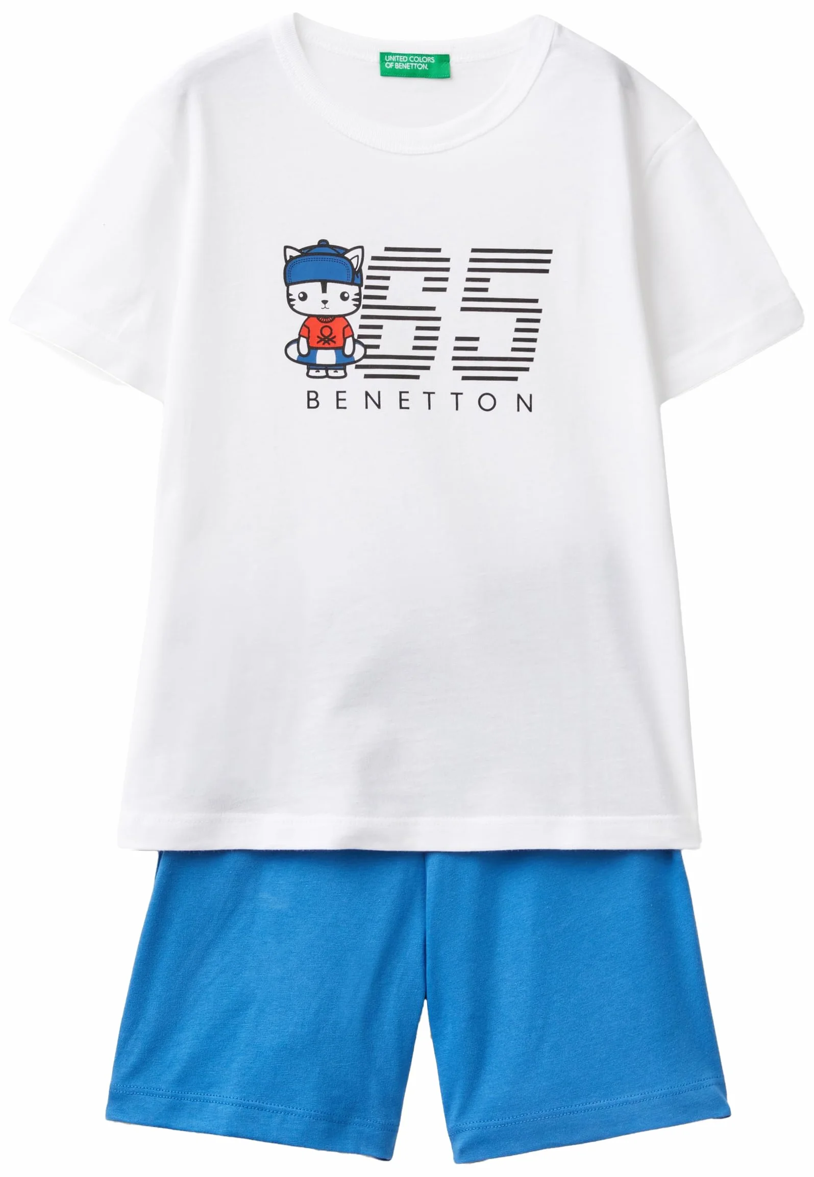 United Colors of Benetton spodnie Chłopcy Komp(t-shirt+short) 3096gk00i