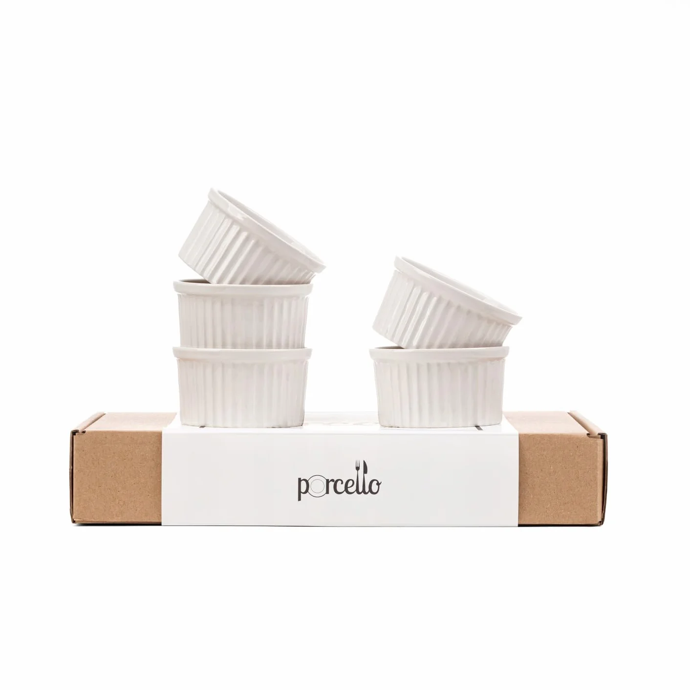 Ceramiczne Ramekin do zapiekania zestaw 6 sztuk Creme Brulee Soufflé