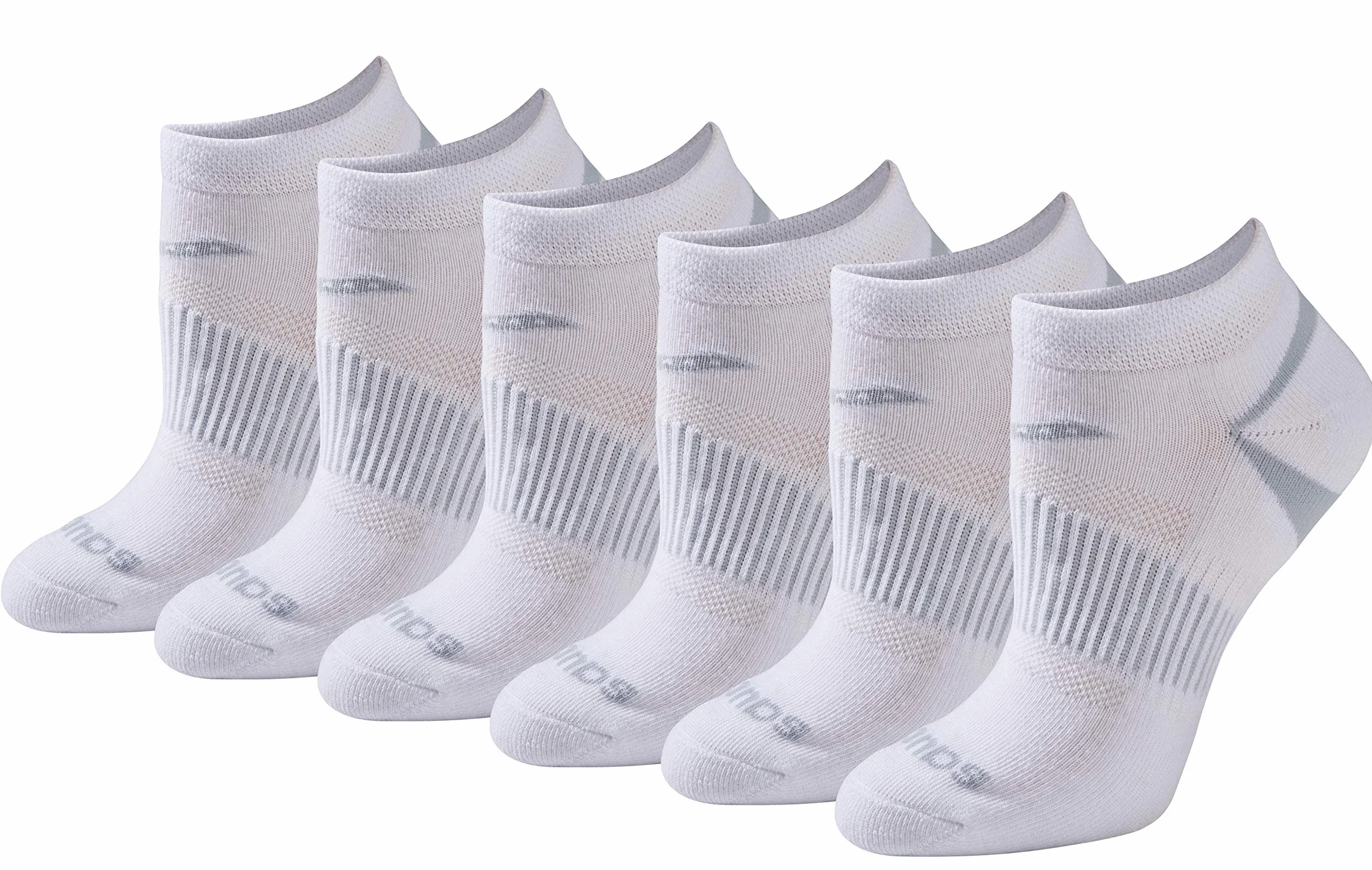 Saucony Skarpety Kobiety Selective Cushion Performance No Show Athletic Sport Socks (6 & 12 Pairs) (6 w zestawie)