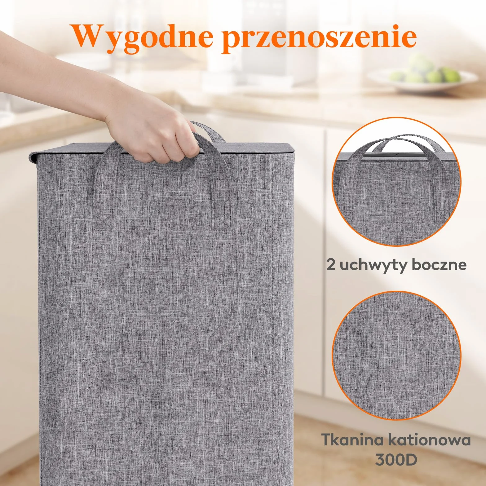 Lifewit Kosz do recyklingu 100 l z pokrywką i torbą wielokrotnego użytku