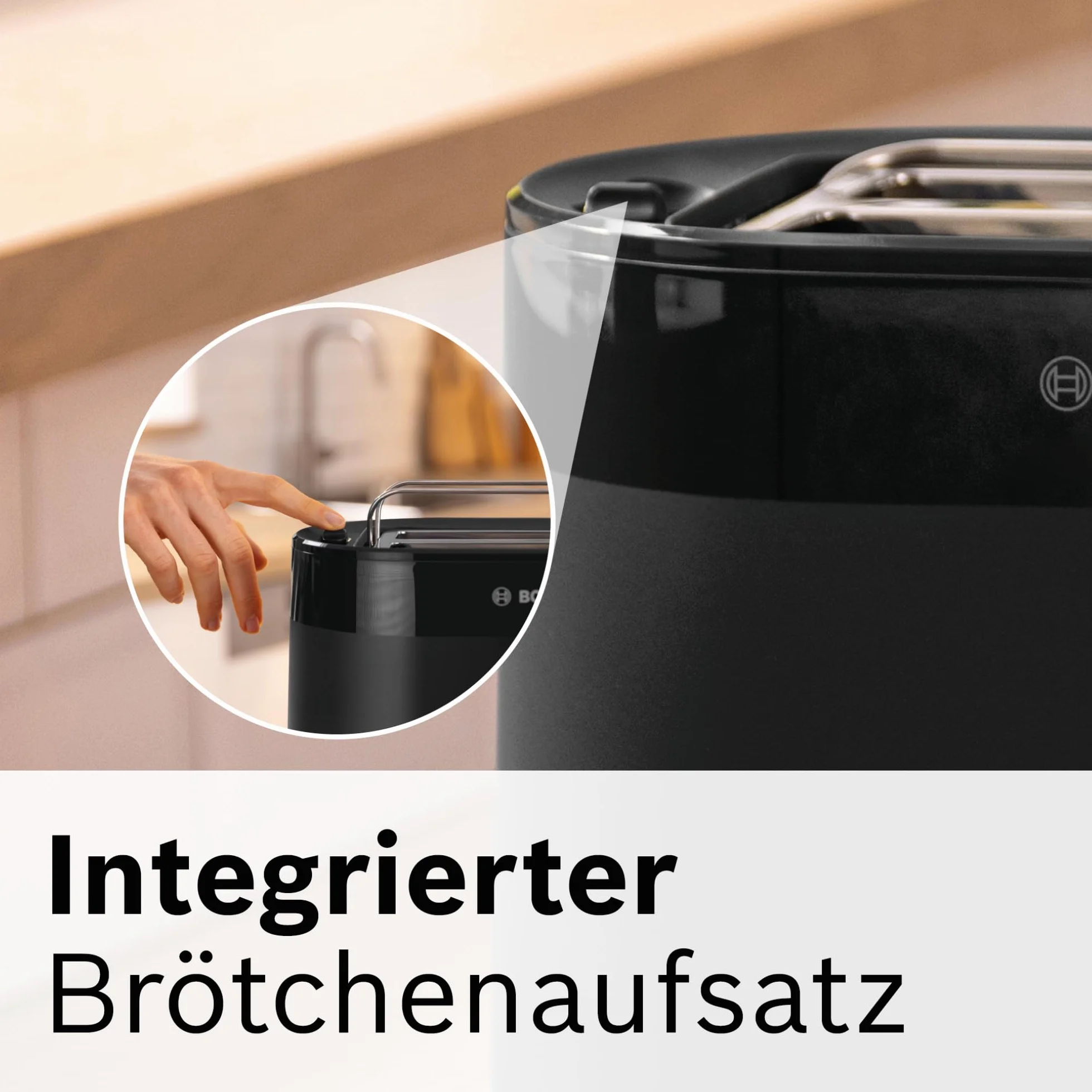 Bosch MyMoment TAT2M123 toster kompaktowy 800 W z funkcją rozmrażania i automatycznym wyłączaniem