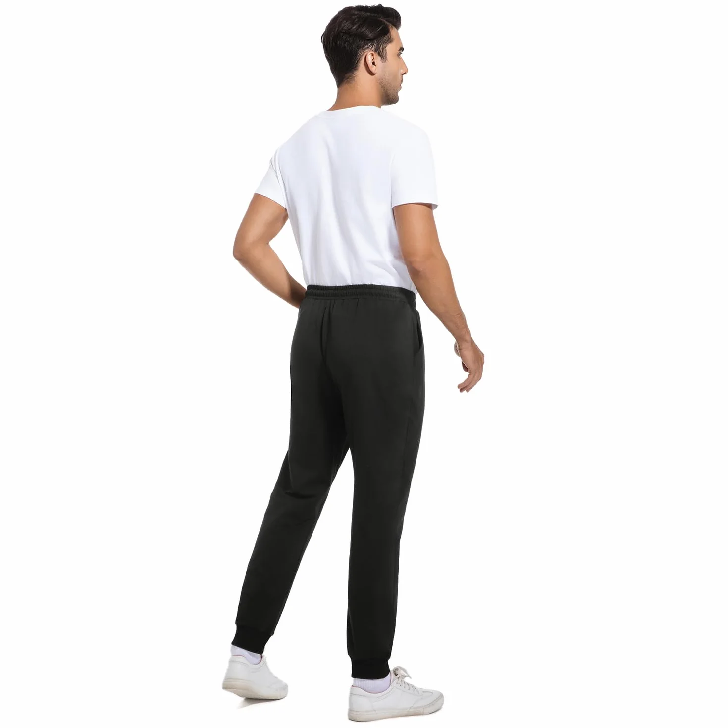 Spodnie do Joggingu Męskie Bawełniane Spodnie Sportowe Spodnie Treningowe Spodnie do Biegania Długie Spodnie Rekreacyjn z Kieszeniami dres Treningowy