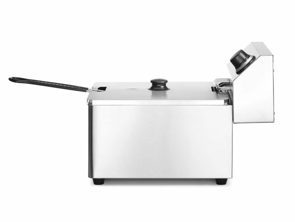 HENDI Frytownica Kitchen Line 8 l | 3500 W | Regulacja temperatury do 190°C | w zestawie koszyk i pokrywa