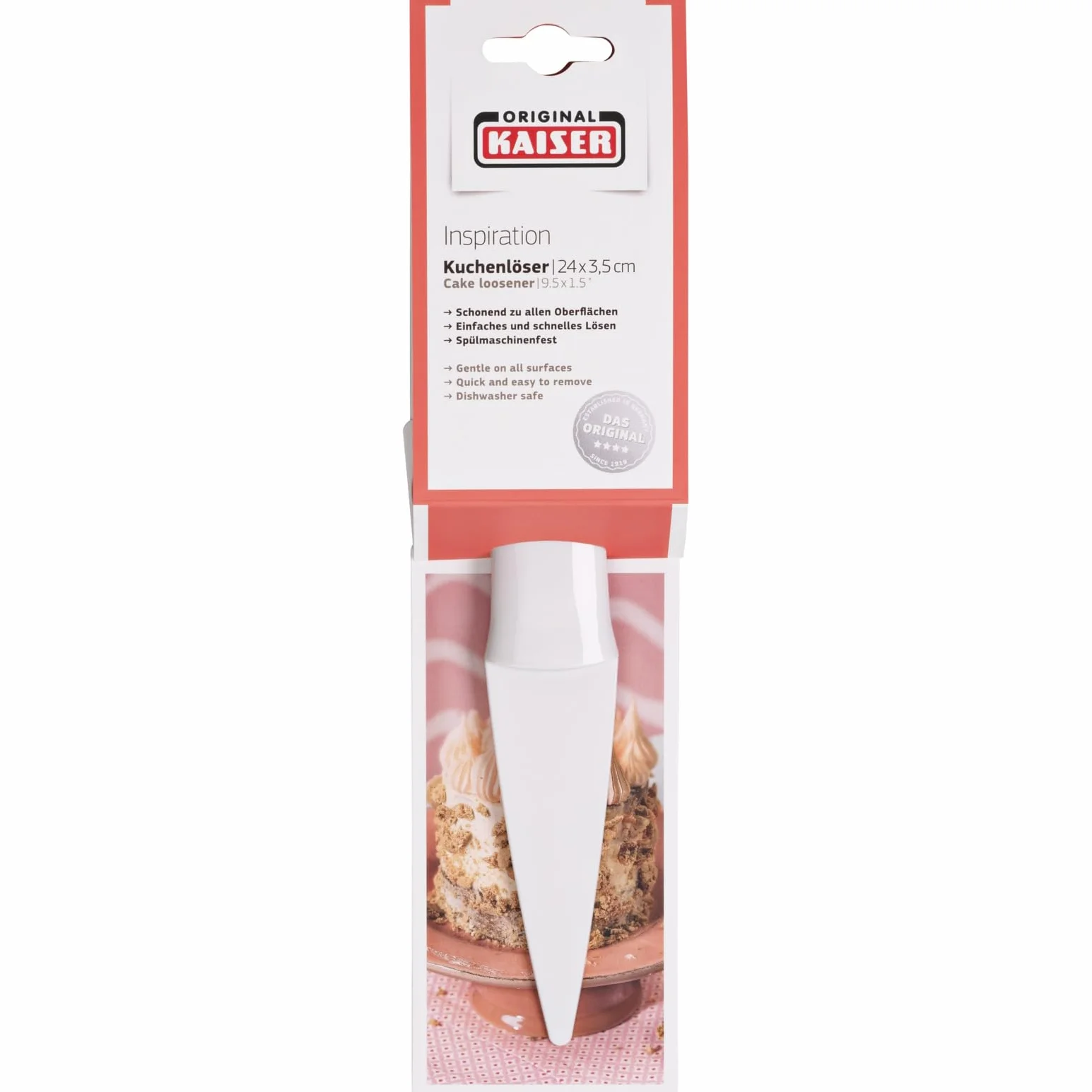 KAISER Łopatka do ciasta 24 cm prosta nadaje się do mycia w zmywarce