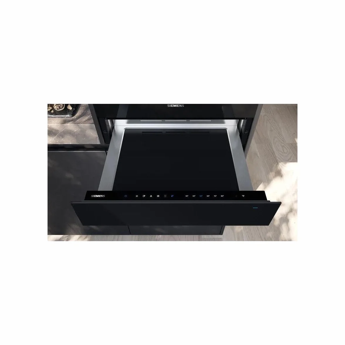 Siemens BI710C1B1 iQ700 inteligentna szuflada grzewcza 60 x 14 cm czarna