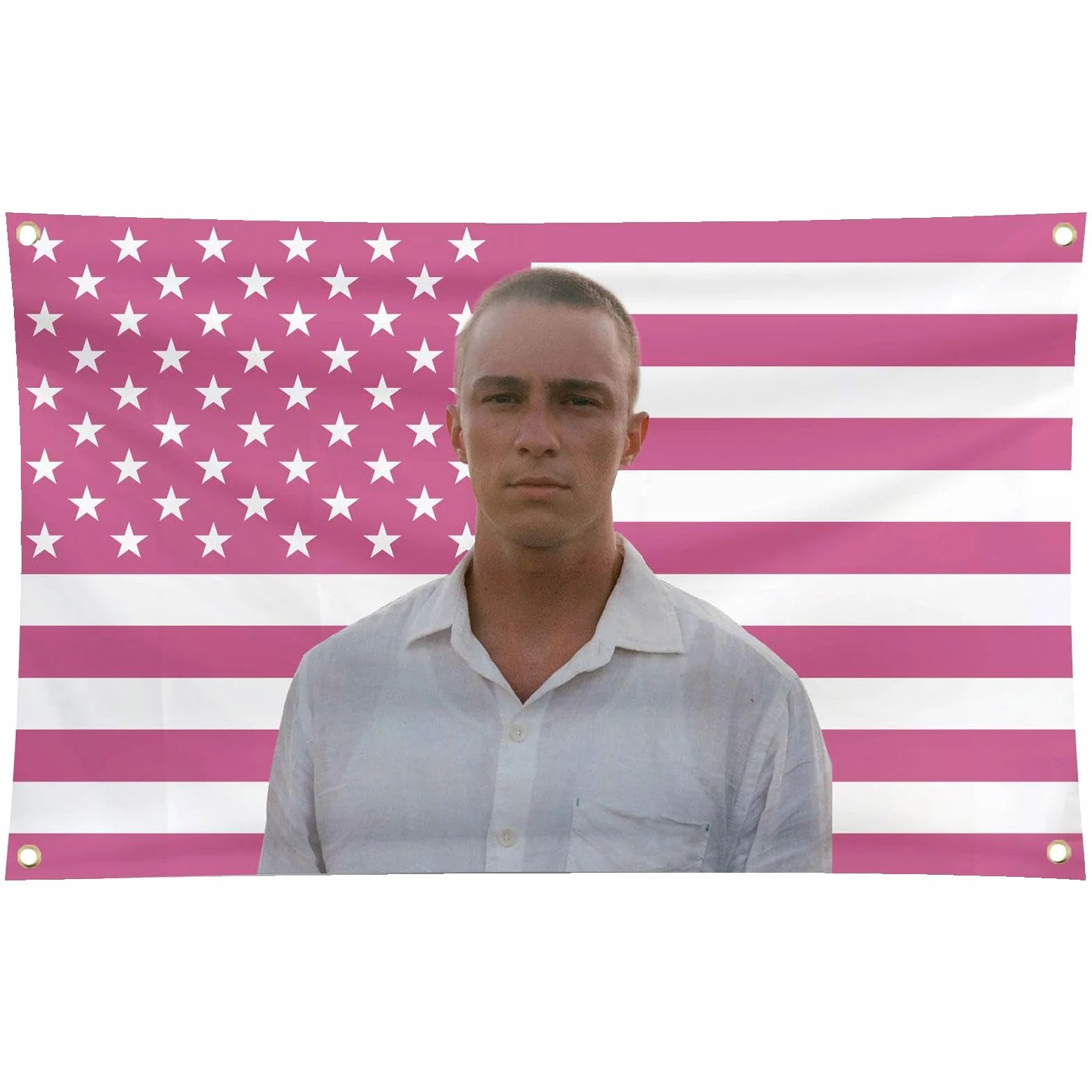 Flaga 130 x 90 cm Flag, śmieszne gobeliny, różowy dywan z flagą Amerykanów, niestandardowa flaga zabawny różowy dywan do ogrodów do akademika, imprezy na świeżym powietrzu