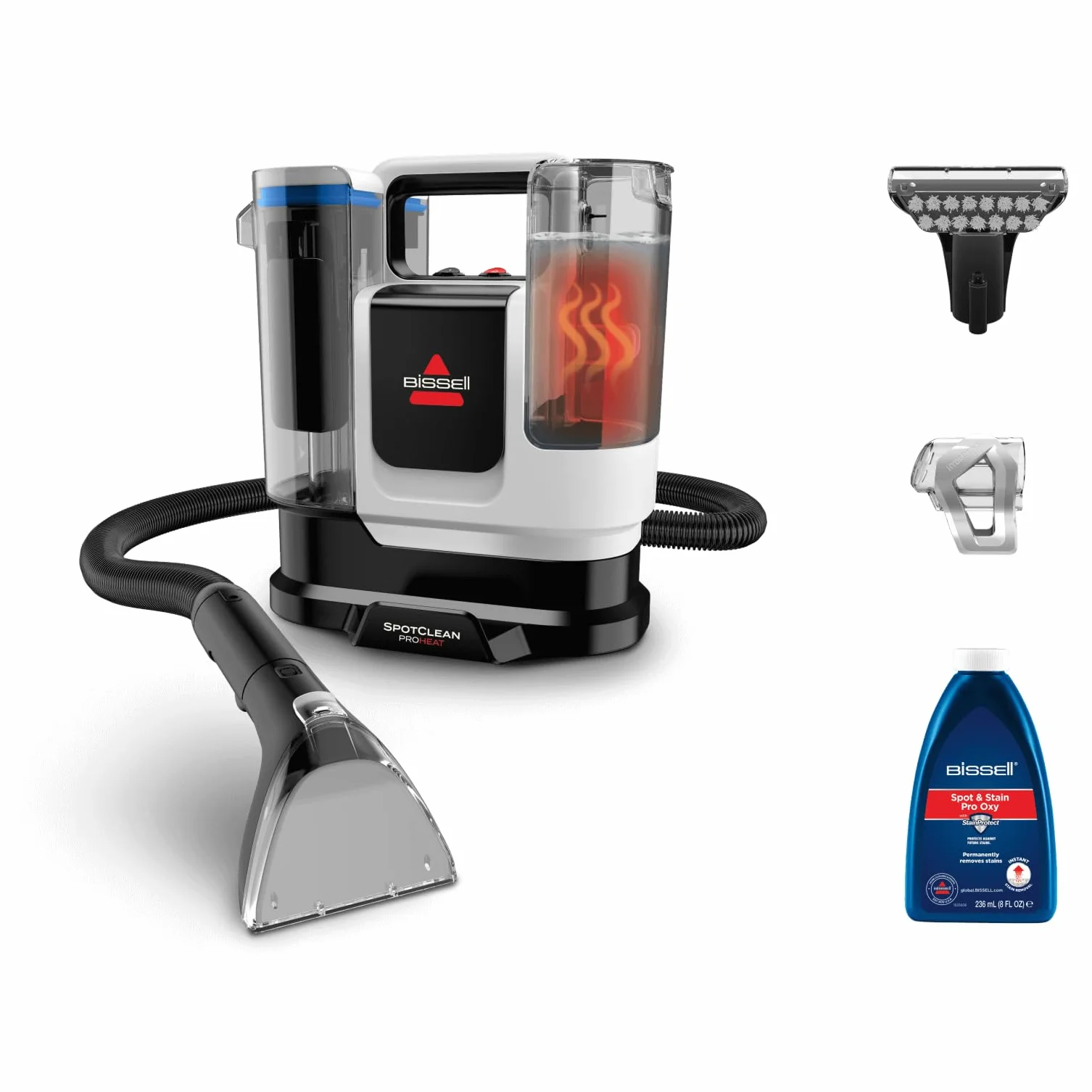 BISSELL SpotClean ProHeat Advanced 3924N, Odkurzacz piorący do tapicerki, 1125W, Przewodowy