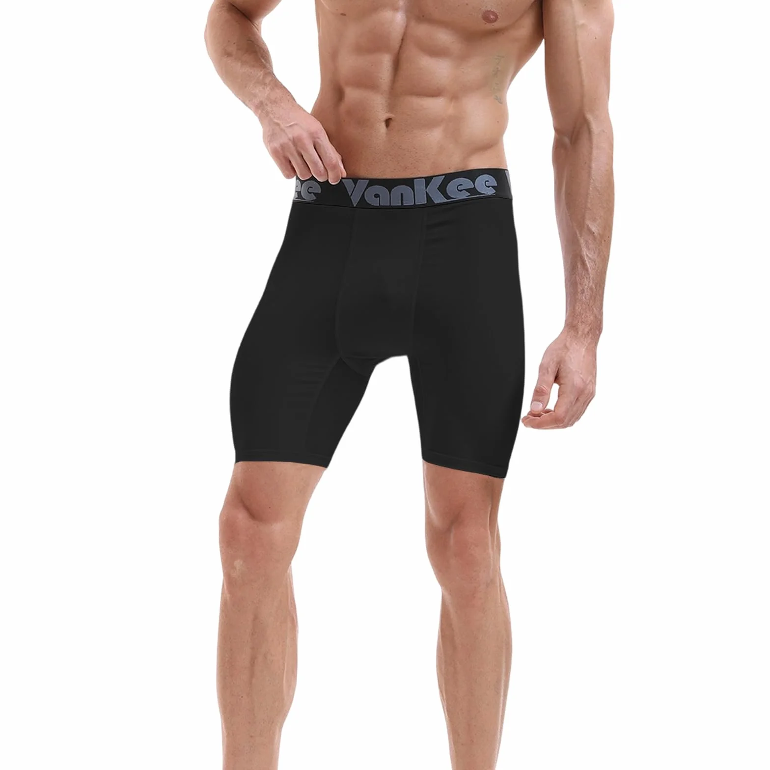 Męskie spodenki kompresyjne Sport Mesh Design Anti Chafing Wicking Fabric Quick Dry Base Layer Krótka bielizna sportowa do biegania Jazda na rowerze Trening Piłka nożna