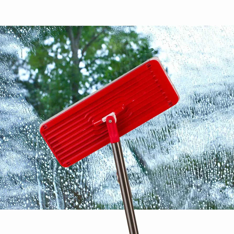 Zestaw Płaski Mop z Wiadrem 5,7L Green Blue GB870 Drążek Teleskopowy 102-130 cm Mikrofibra