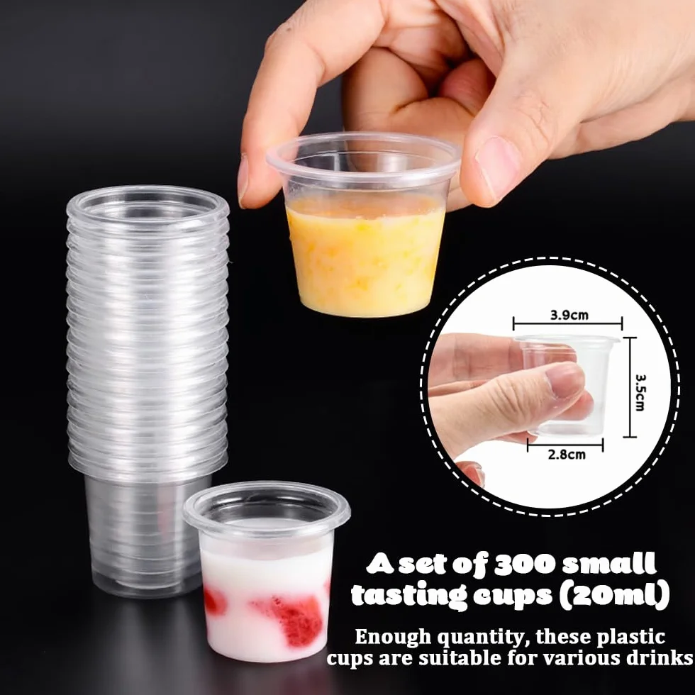 Kieliszki Plastikowe 2cl 20ml Shoty 300 sztuk
