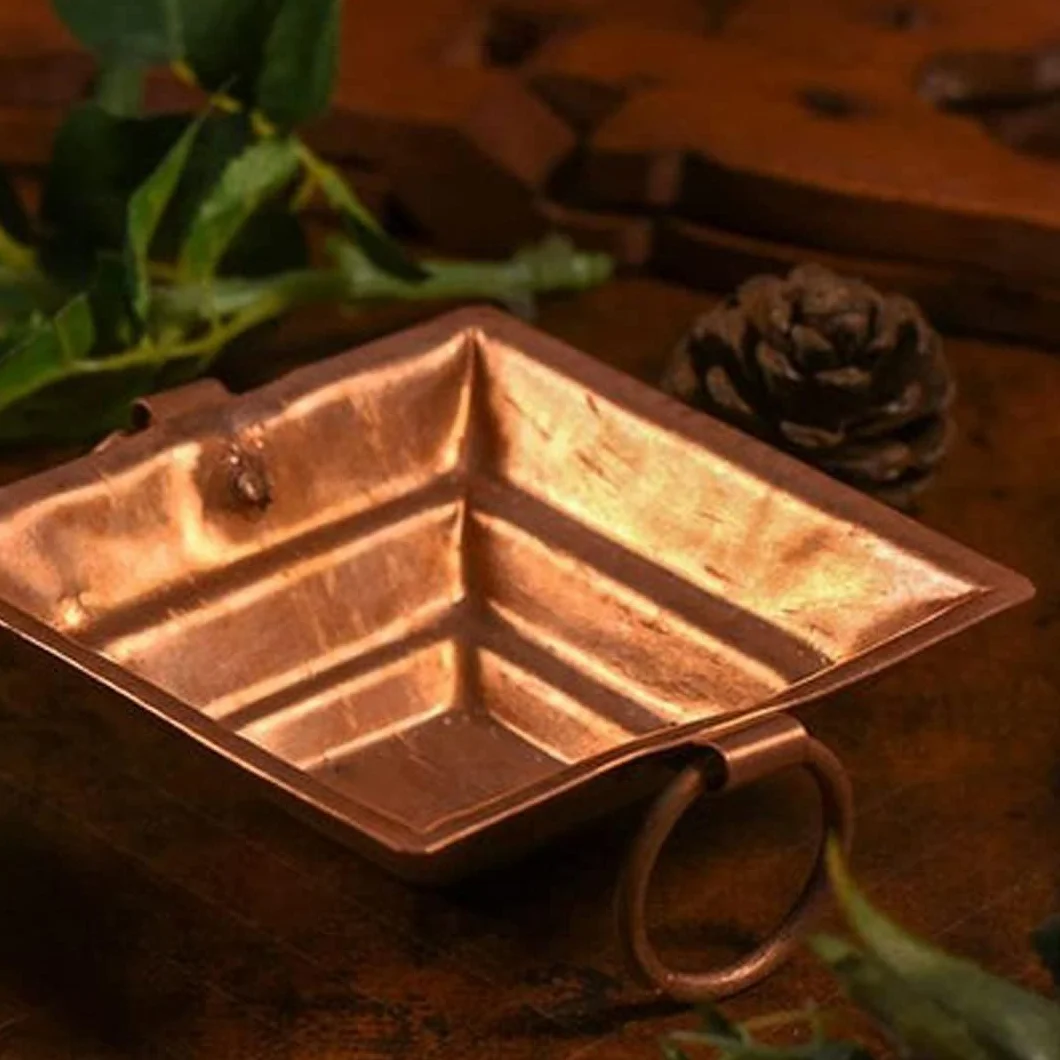 BRACOP® Copper Havan Kund Zestaw Indian Pooja Miedziana Piramida Hinduski Rytuał Religijny Havan Samagri Diwali Pooja, Hawan, Dekoracja Świątyni Mandir Piramida Agnihotry Prezenty na parapetówkę