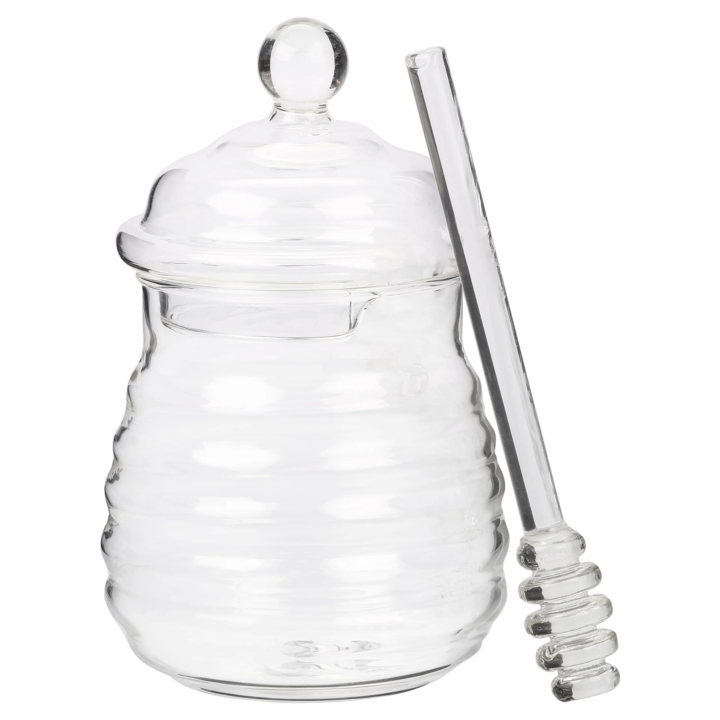 Szklany słoik na miód 400 ml z pokrywką BELLE VOUS