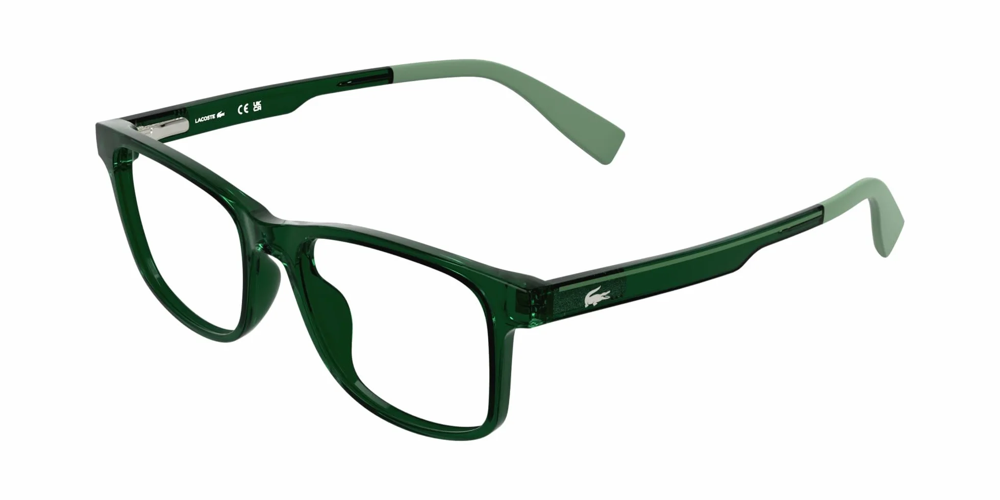 Lacoste L3663 301 TRANSPARENT GEEN 47/15/135 Ramka na okulary dla dzieci