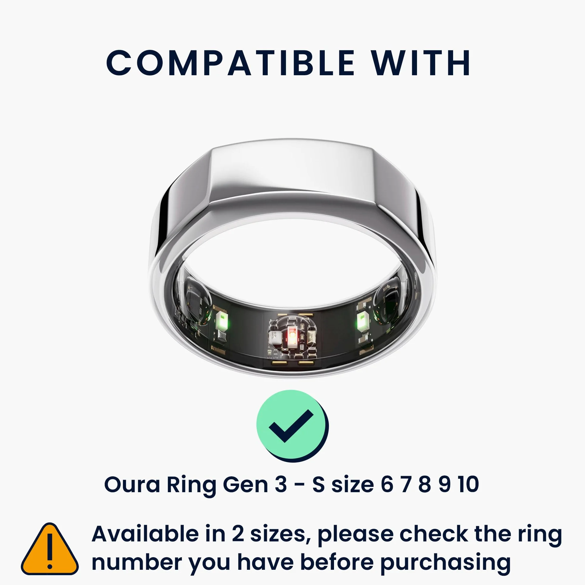kwmobile 3 x etui ochronne Smart Ring kompatybilne z Oura Ring Gen 3, rozmiar S 6, 7, 8, 9, 10, silikonowy ochraniacz pierścienia, czarny/zakurzony róż/przezroczysty
