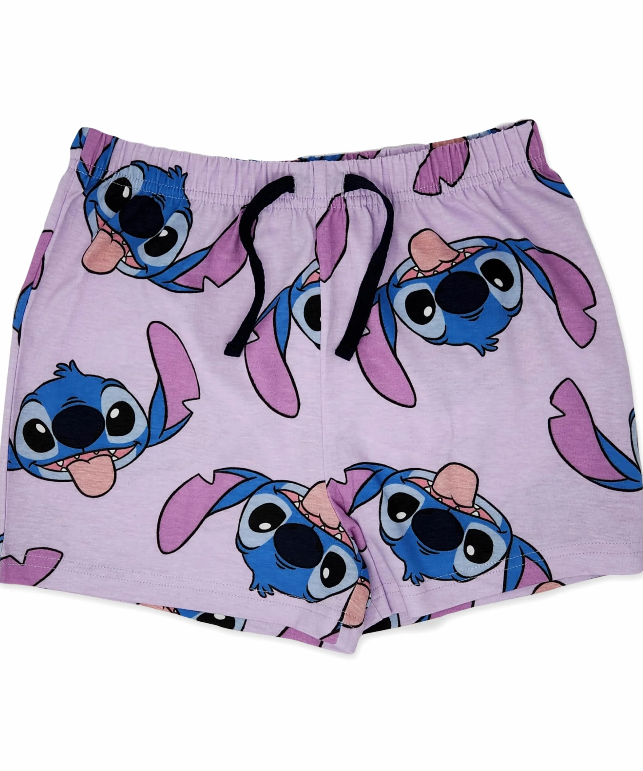 Disney Lilo & Stitch 100% damska czesana bawełna, zwis na ramionach, krótka piżama