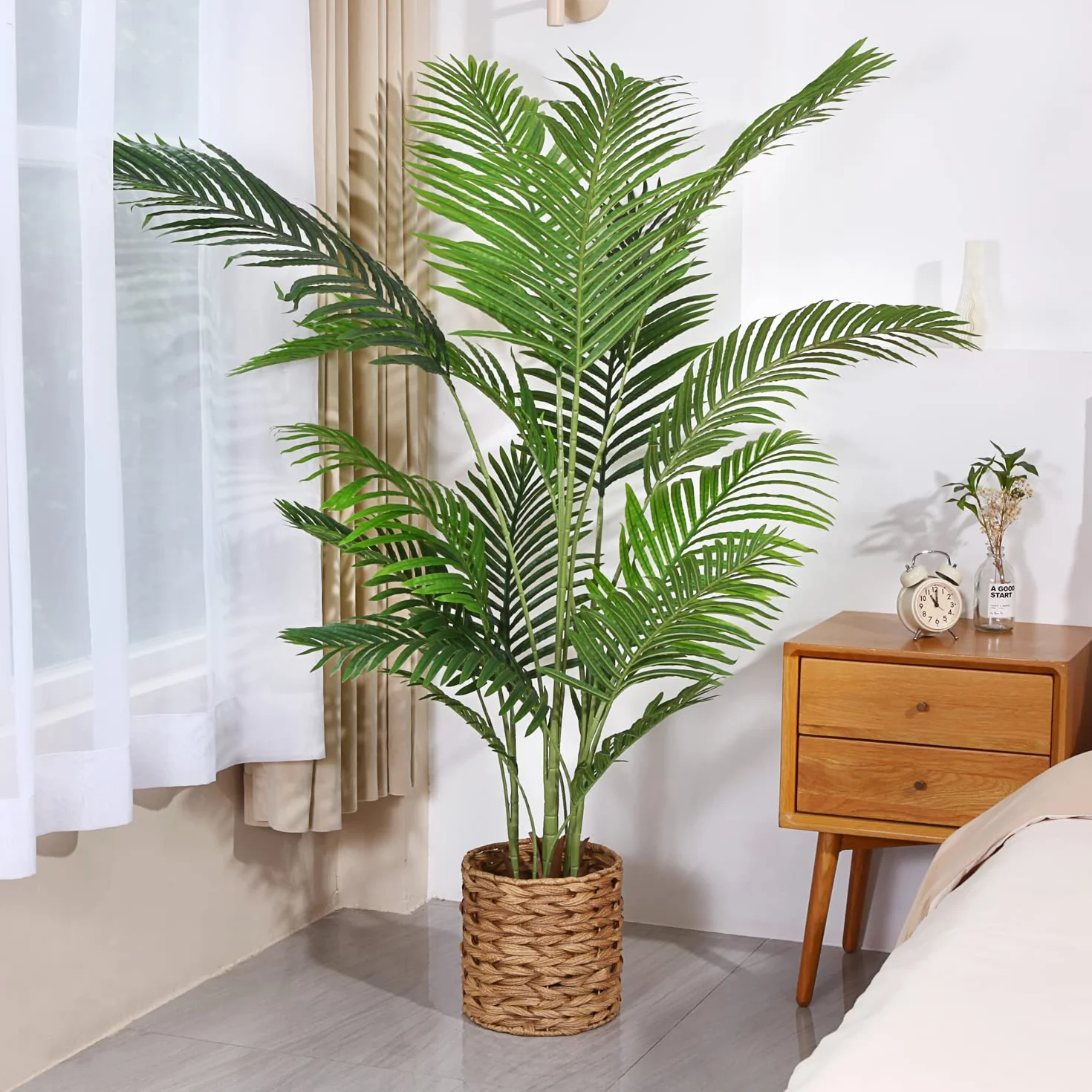 Sztuczna palma Areca 160 cm 17 pni Feaux Dypsis Lutescens do wnętrz i na zewnątrz