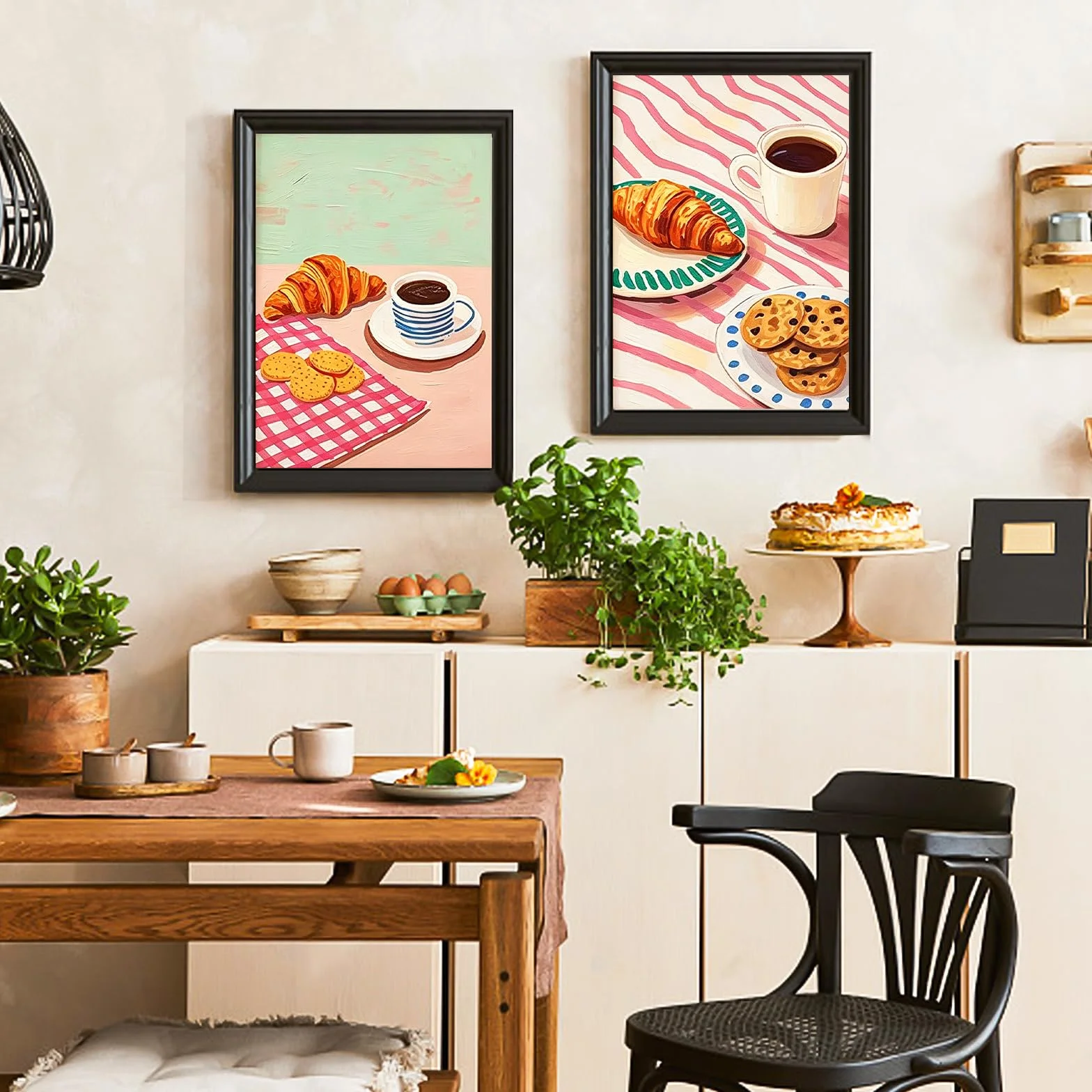 MplehDa Zestaw plakatów z kawą A4 (21 x 30 cm), 6 sztuk obrazów olejnych na kawę, obrazy w stylu vintage, obrazy kuchenne, retro, nowoczesna dekoracja ścienna, barista dekoracja ścienna do jadalni