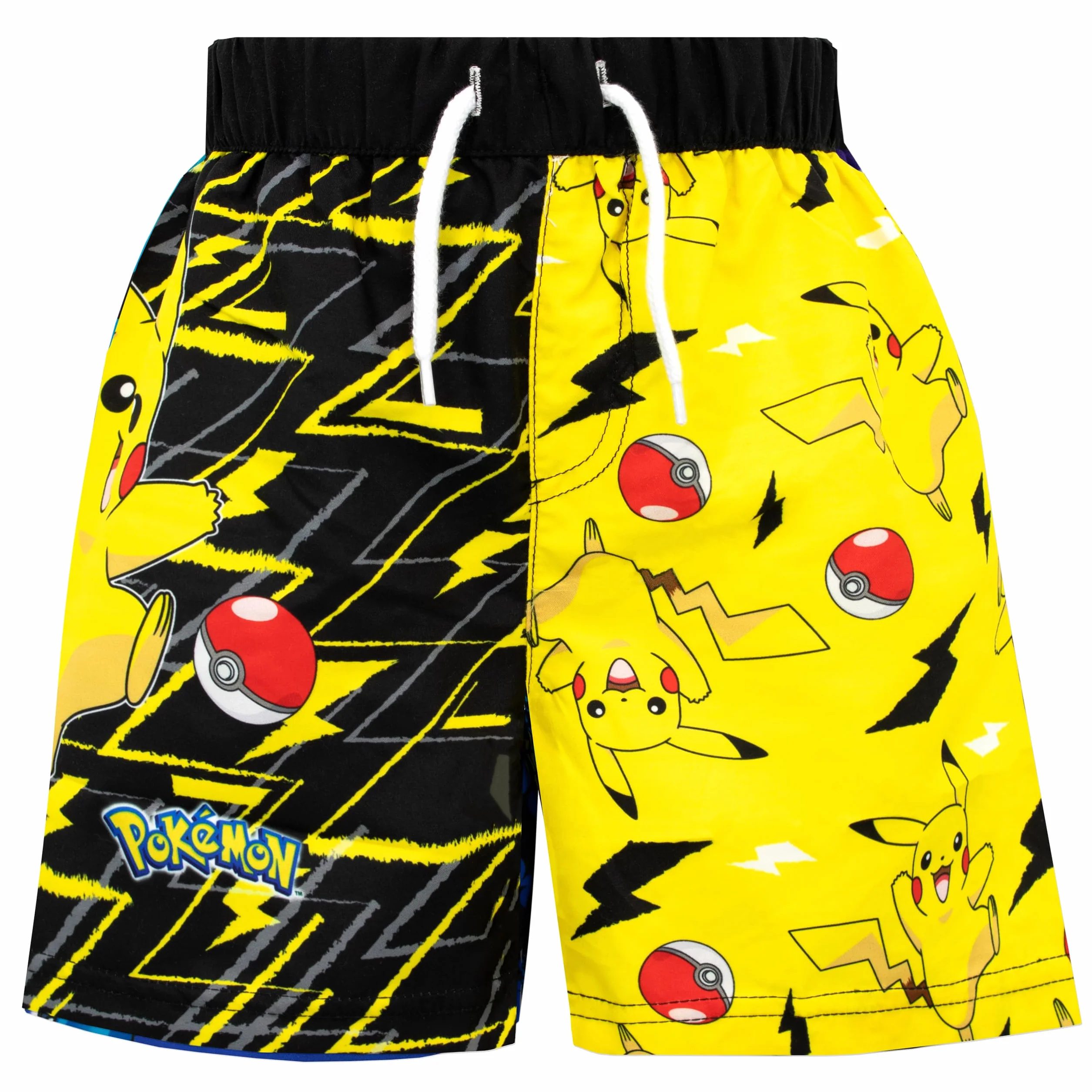 Pokemon Pikachu kąpielówki chłopięce | Pikachu kąpielówki dla chłopców | Szorty kąpielowe dla chłopców Pokeball | Szorty kąpielowe dla chłopców