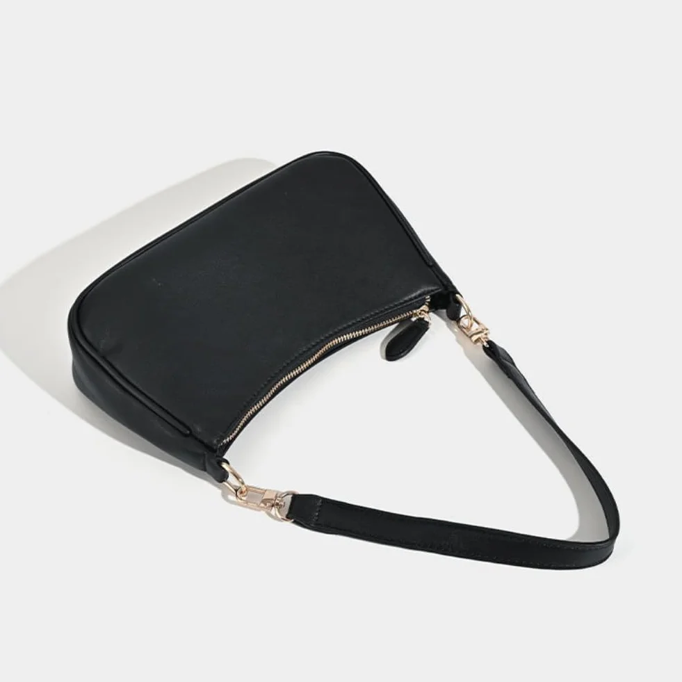 Aucuu Torba na ramię ze skóry PU dla kobiet, torebka na ramię dla kobiet, kopertówka z łańcuszkiem, półksiężyc, torba hobo, torebka crossbody, prezent na urodziny i rocznicę