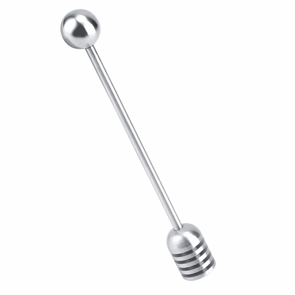 Yosoo Health Gear Masywne patyczki do miodu ze stali nierdzewnej i syropu, łyżka mieszadło Drizzler Glass Jam Stirring Wand do słoików