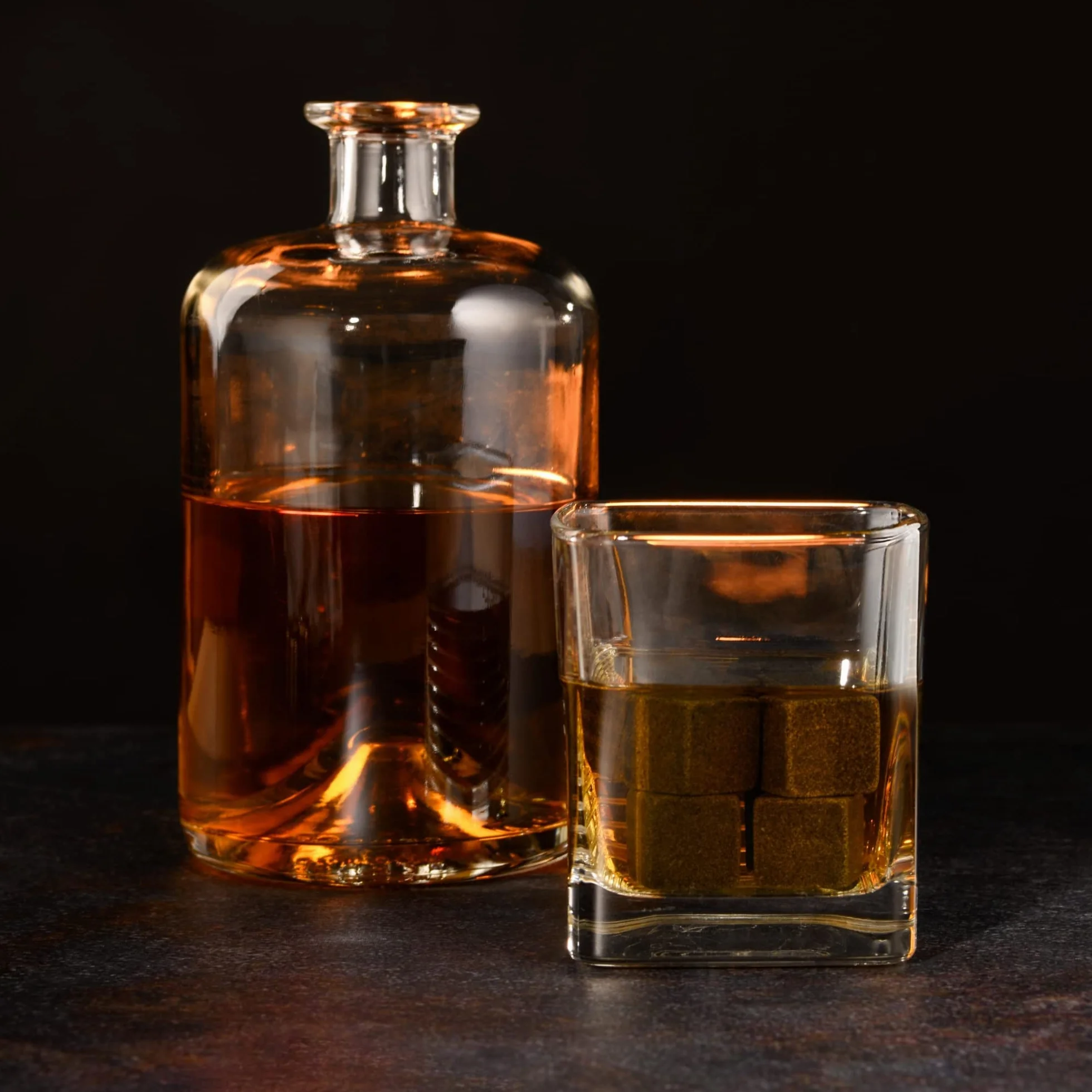 Kamienie Do Whisky Z Naturalnego Steatytu, 9 Sztuk