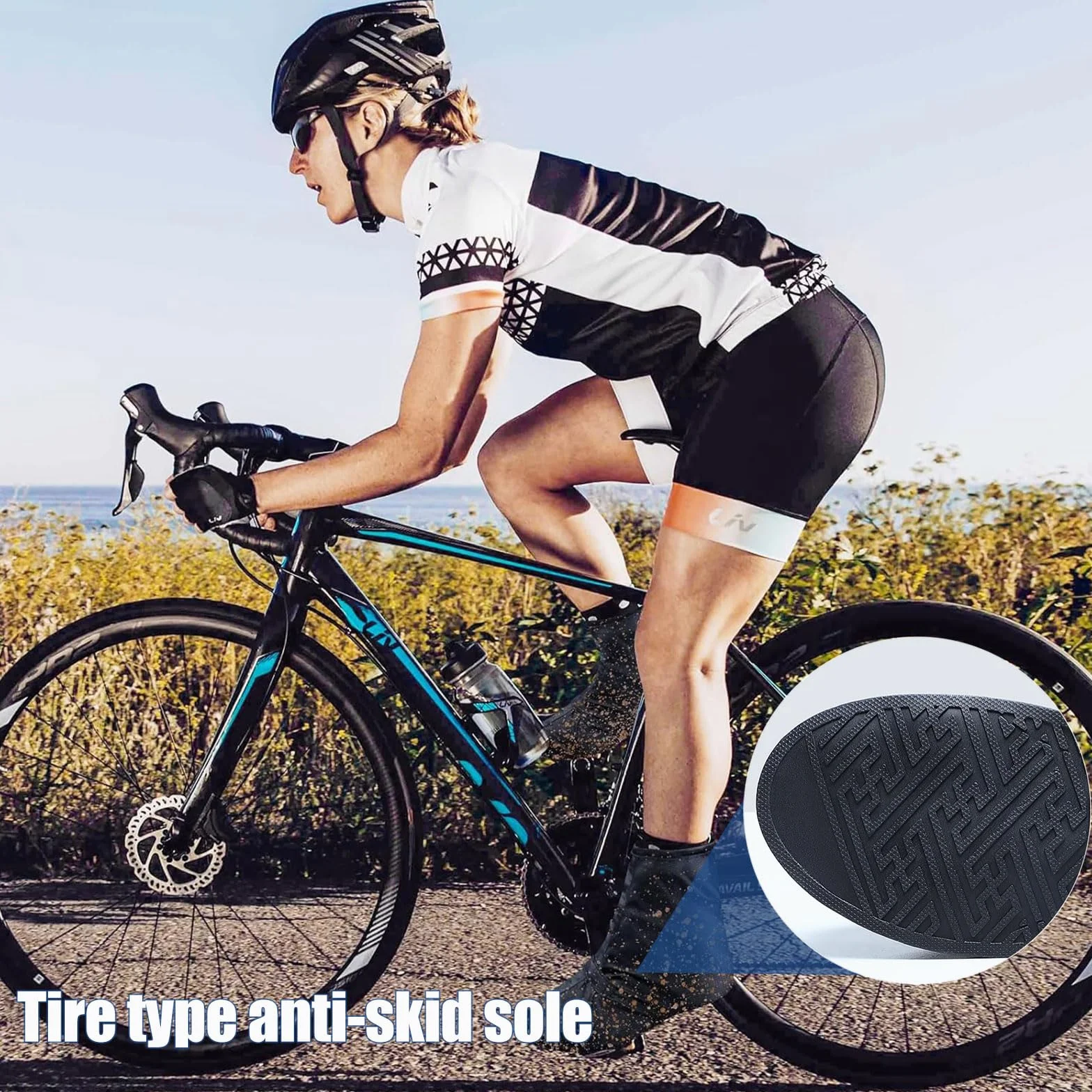Wodoszczelne ochraniacze na buty rowerowe, ochraniacze na buty, wodoszczelne, odblaskowe, przeciwdeszczowe, wodoodporne ochraniacze na buty rowerowe, unisex, pokrowiec na deszczowe dni na świeżym