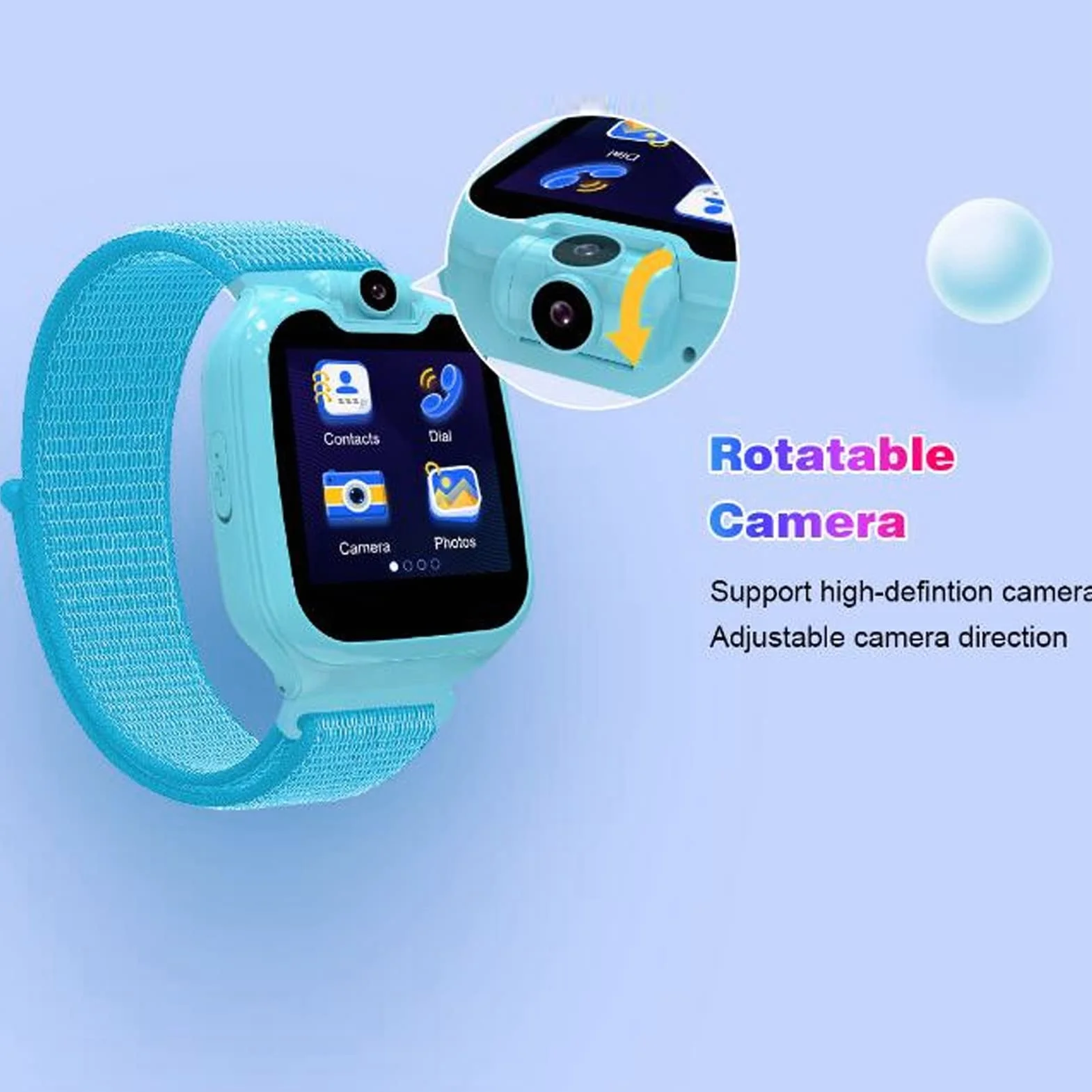 Inteligentny Zegarek G9 dla Dzieci, Wodoodporny Smartwatch IP67 z 16 Grami, Kamera HD, Odtwarzacz Muzyki, Krokomierz, Latarka, Alarm - Urodzinowy 4-12 Lat