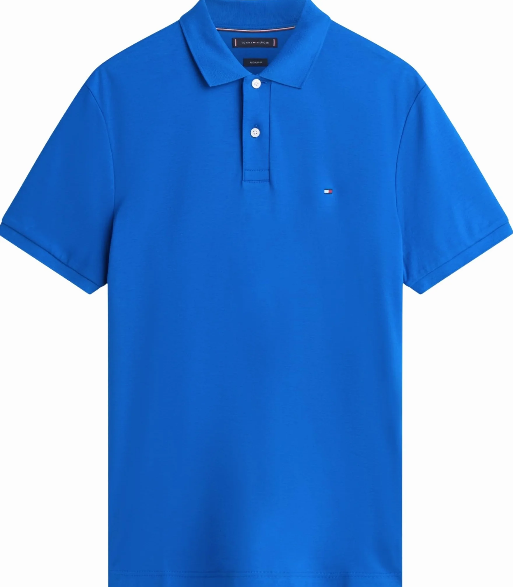 Tommy Hilfiger Męskie polo z płynnej bawełny REG sezonowe MW0MW39994 S/S Polo, niebieskie, L, Niebieski (żywy indygo), L