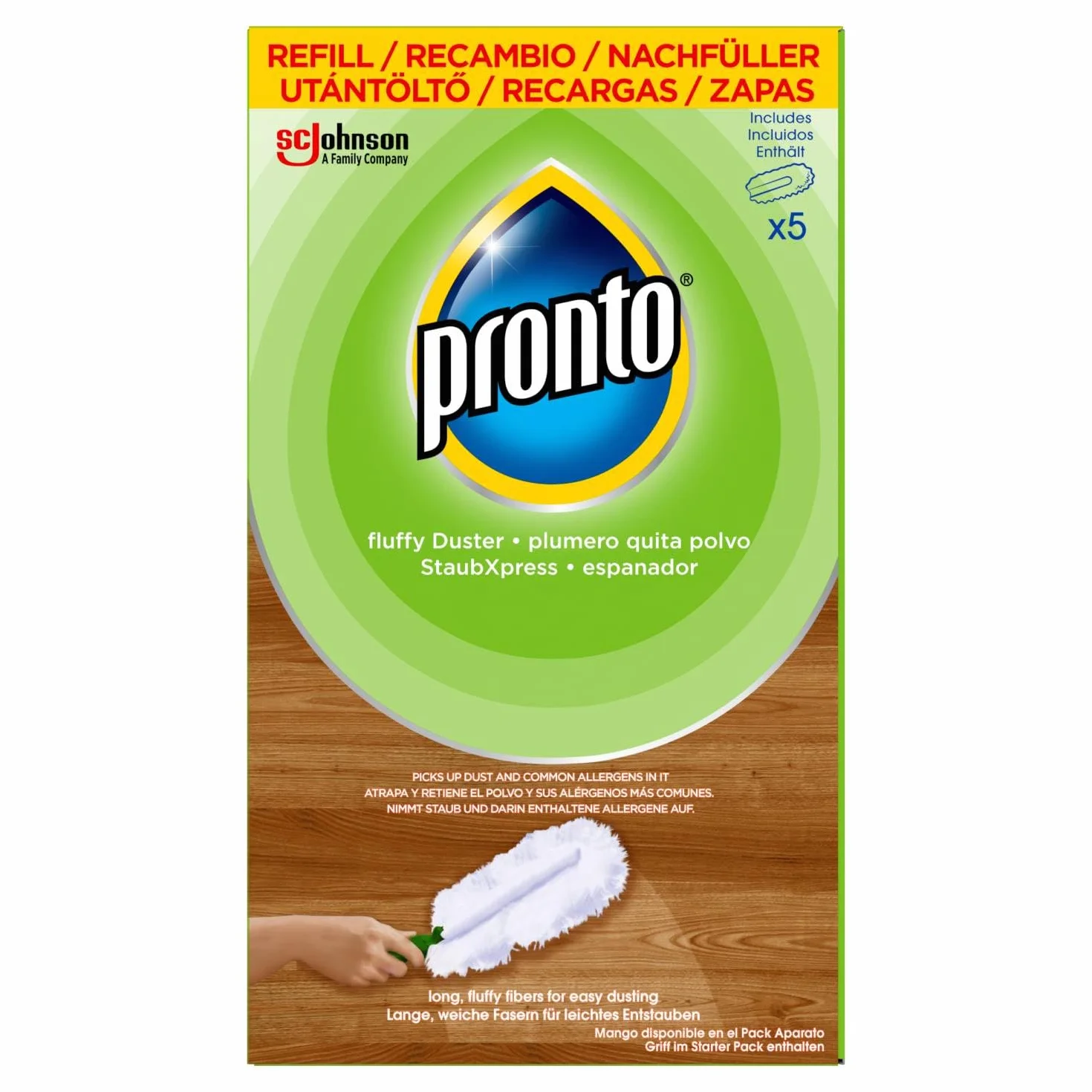 Pronto 4000290009369 Wymienna Końcówka do Kurzu, 5 szt, Biały