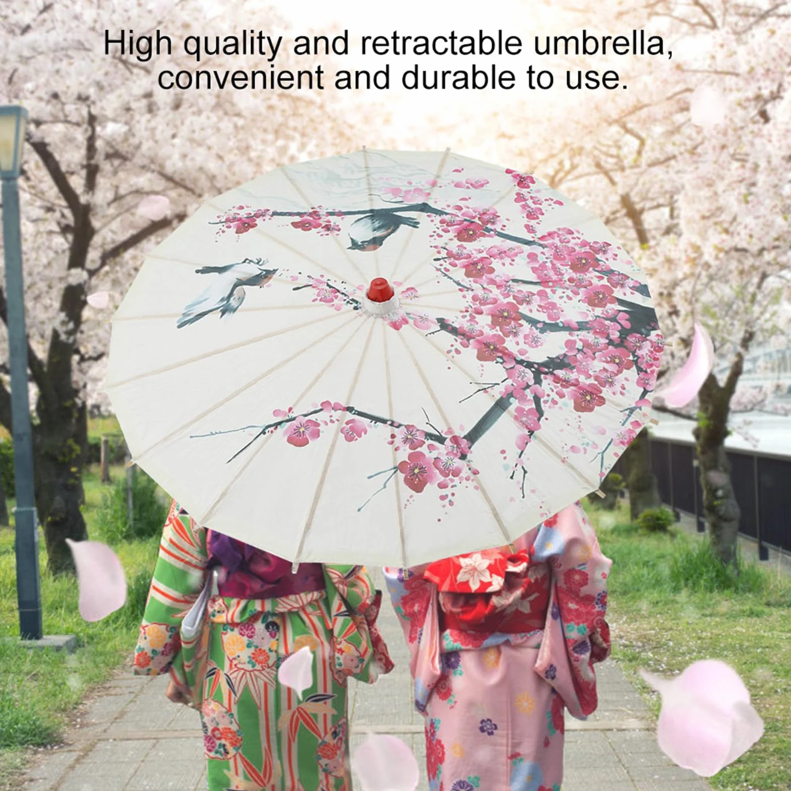Handmade Oiled Paper Umbrella chińska sztuka klasyczny taniec, parasol przeciwsłoneczny kwiaty śliwy do fotografii, wesela