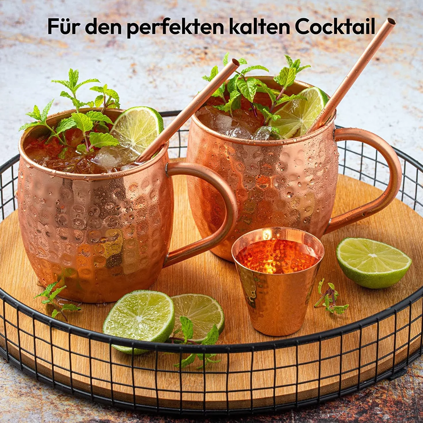 Gadgy Zestaw kubków Moscow Mule 2 szt. 475 ml miedziany