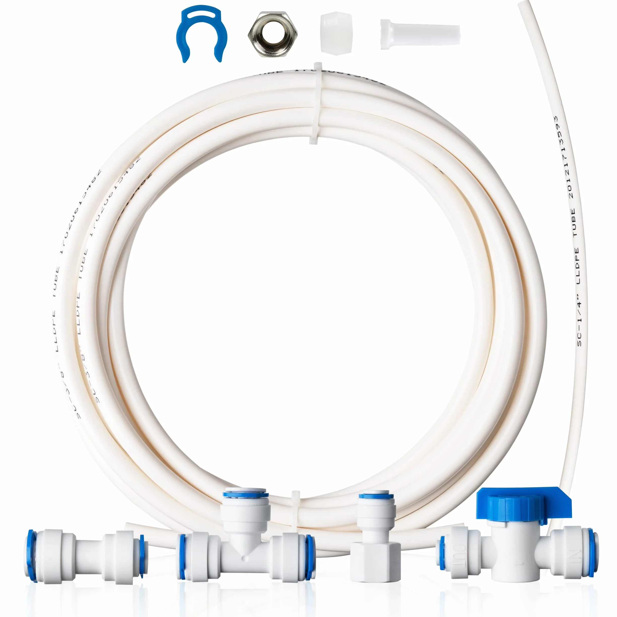 iSpring ICEK3 Kit Línea de Agua 3/8 Pulgadas Máquina Hielo 20 Pies Ósmosis Inversa