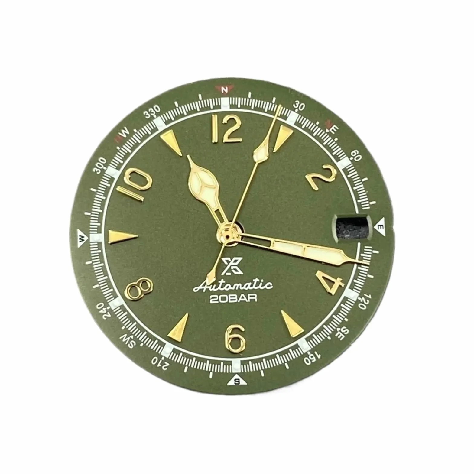 Zestaw Tarcz NH35 28,5 Mm Zielona Tarcza Zegarka Nadaje Się Do Zmodyfikowanej Wymiany Mechanizmu NH35/4R