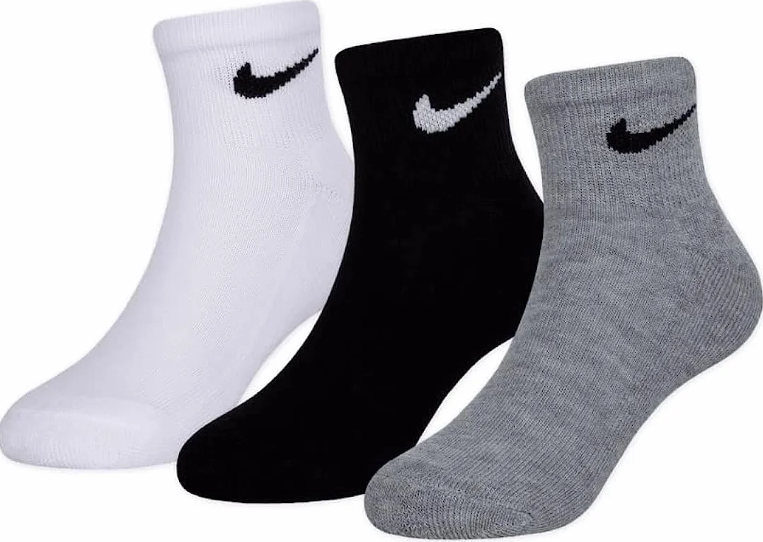 NIKE 3 Pary skarpet Uniseks - dzieci Cushioned Ankle Un0026