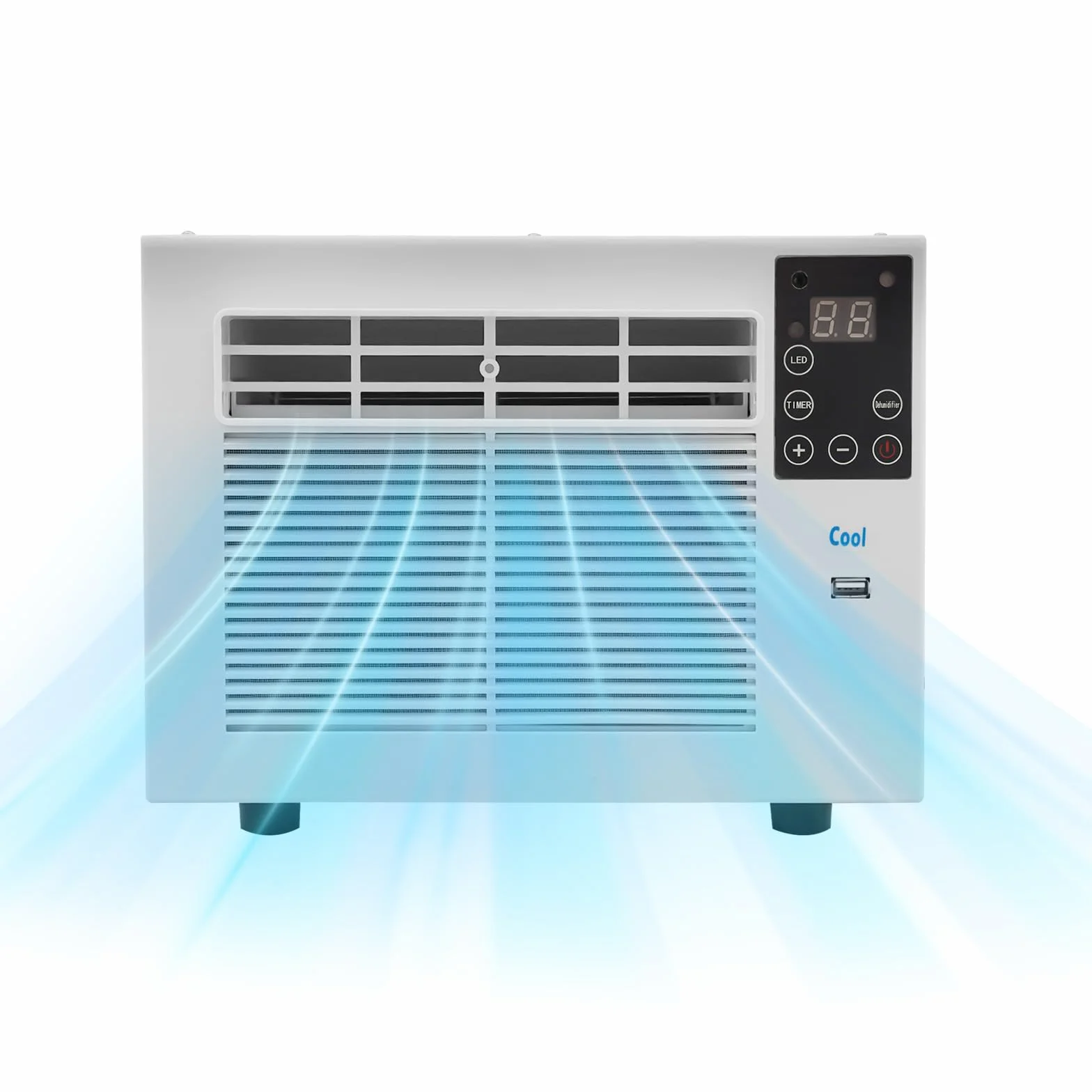 Klimatyzator przenośny 750 W z pilotem, mobilny mini klimatyzator