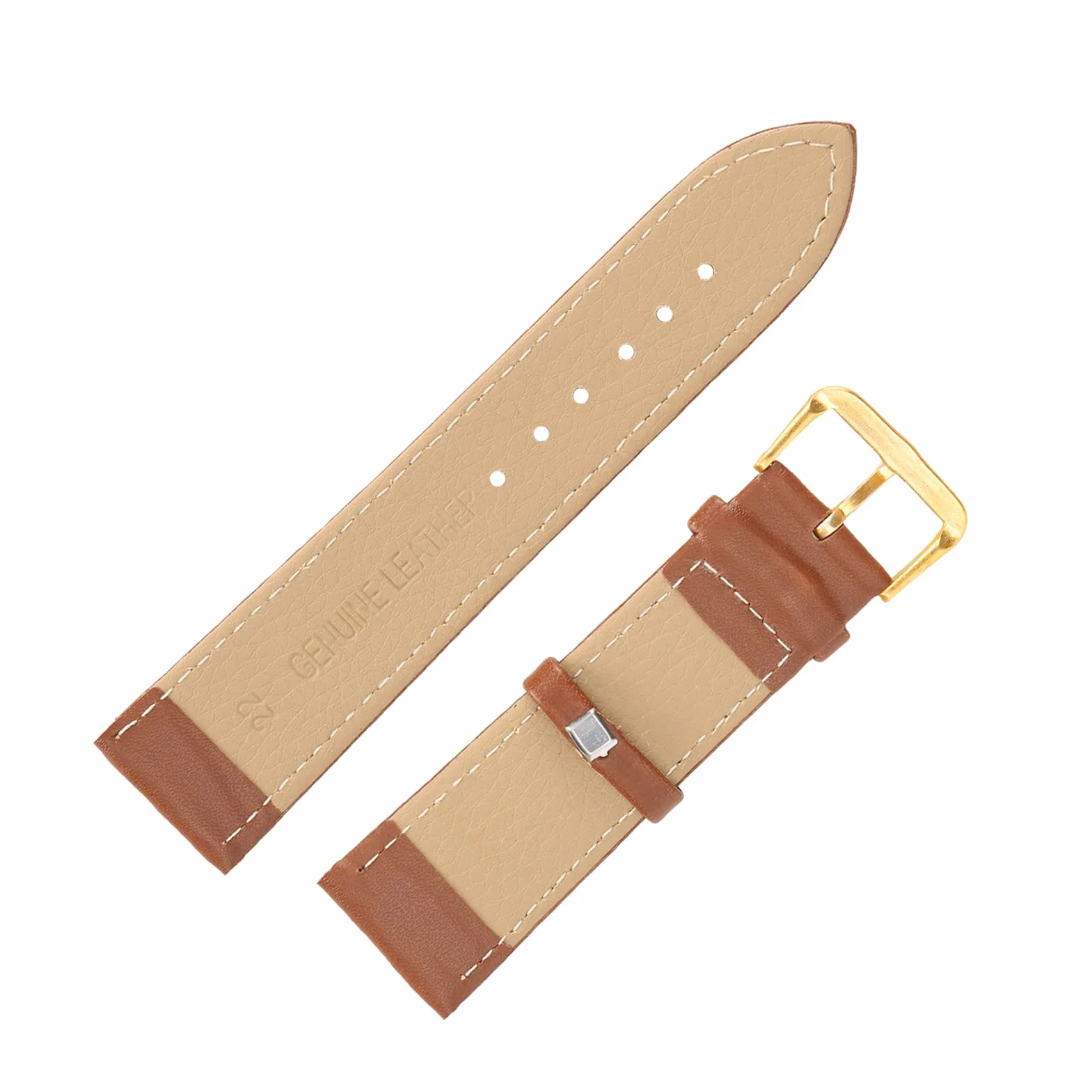Pasek do zegarka ze sprzączką, pasek ze skóry PU Wygodny do zegarka do wymiany do ogólnego zastosowania do użytku profesjonalnego(22mm brown)