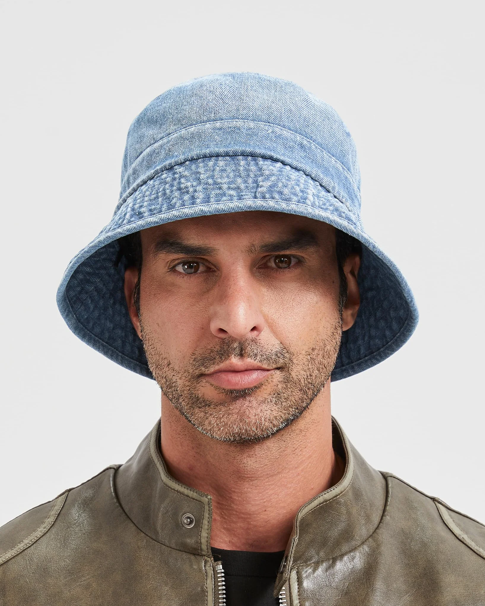 Zylioo XXL XL L M Denim Wiadro Kapelusz przeciwsłoneczny, Ponadwymiarowy Jean Czapki Rybackie, Regulowane Pakowalne Letnie Kapelusze Podróżne