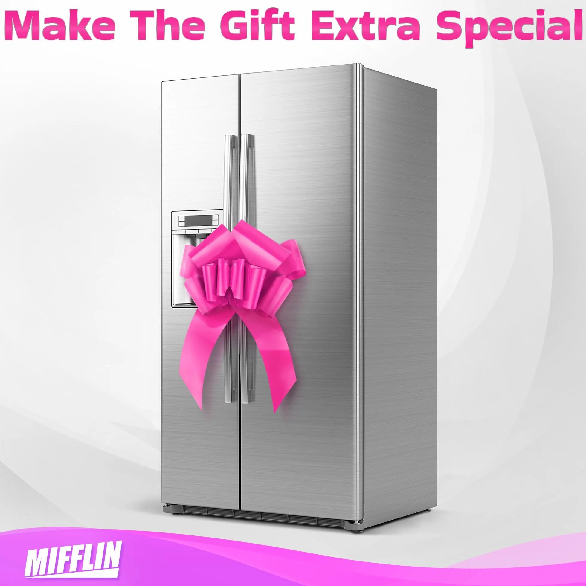 Mifflin - Big Car Bow - Butterfly Shape Gift Bow - Giant Bow for Car - Birthday Bow - Huge Car Bow - Car Bows
