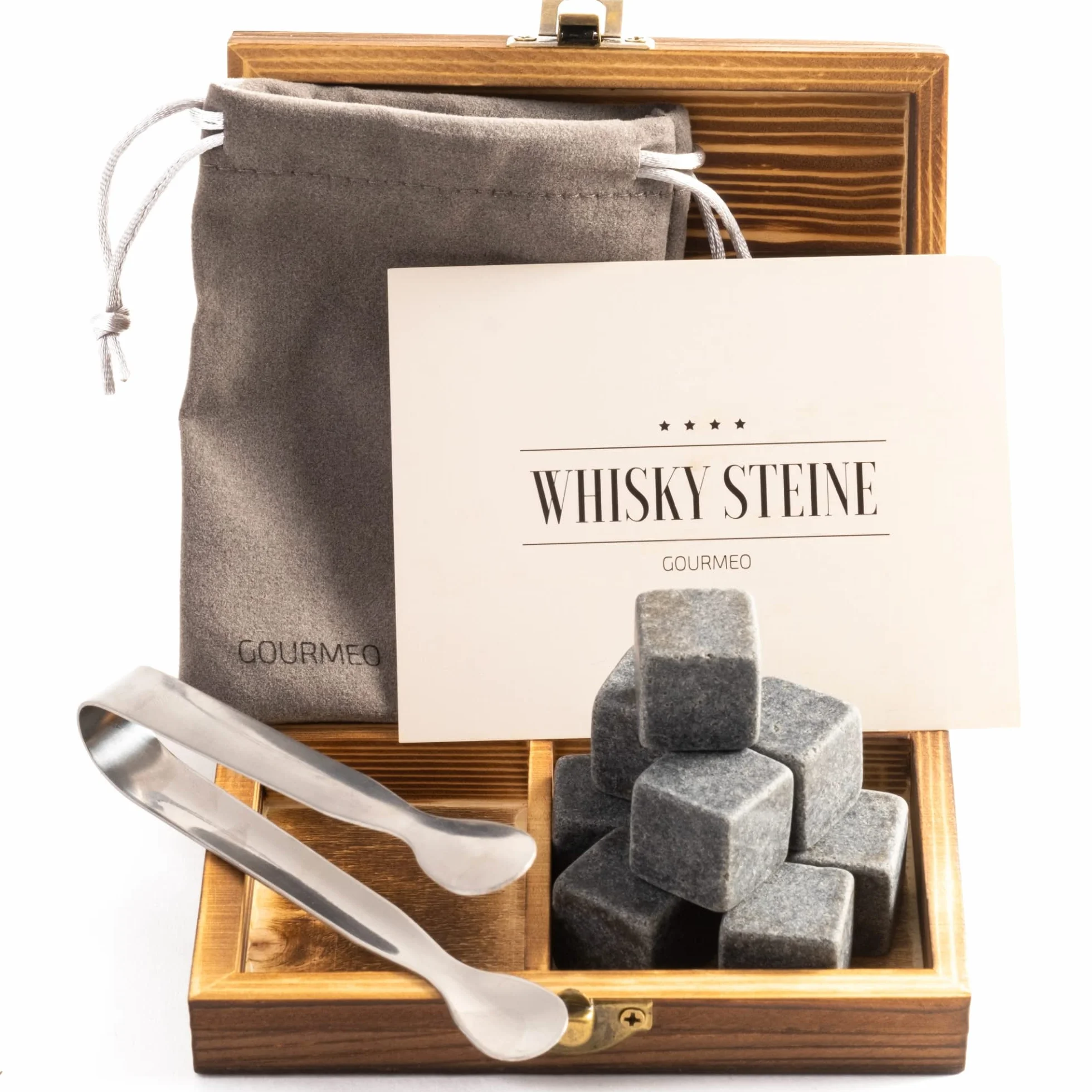 Kamienie Do Whisky Z Naturalnego Steatytu, 9 Sztuk