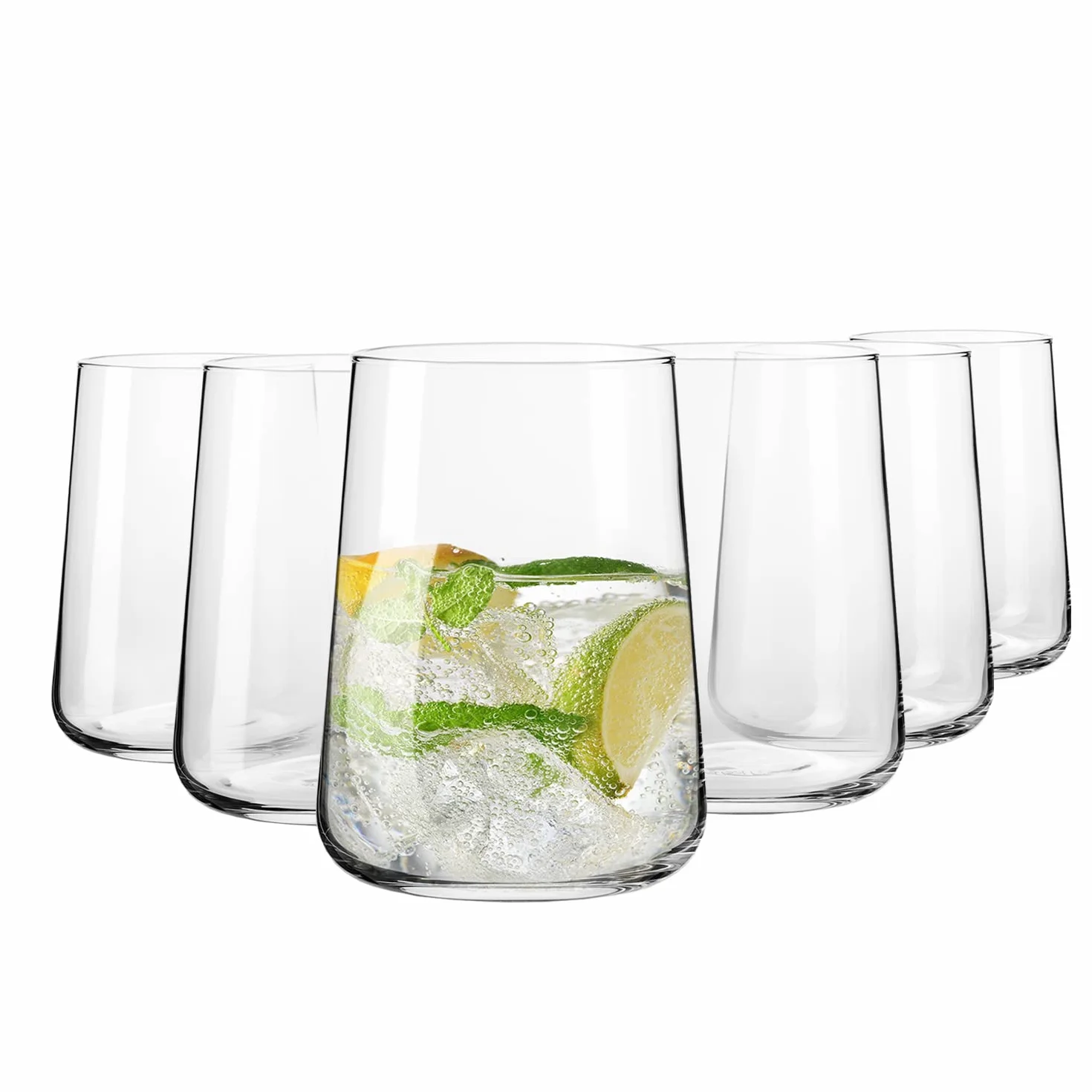 KROSNO Szklanki do wody 490 ml Komplet 6 sztuk Bezołowiowe szkło