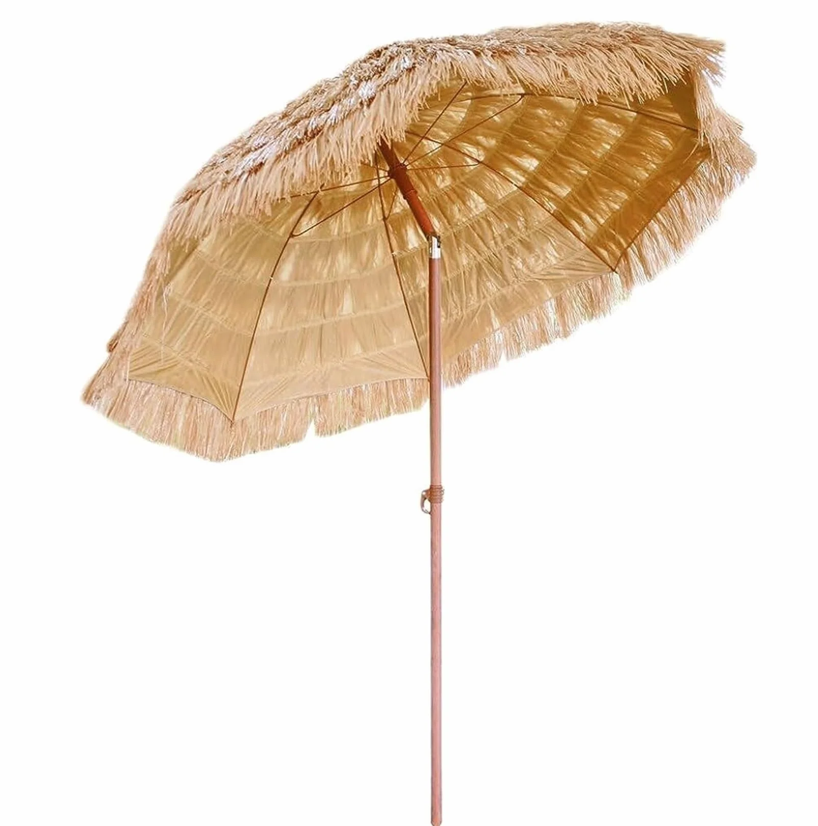 XYNSNDB Parasol Parasol ogrodowy Parasol rynkowy 6,5 ft Parasole tarasowe ół zewnętrzny Targowy baldachim do parasola do ogrodu Sztuczna słoma Parasol zewnętrzny Parasol plażowy Parasol ogrodowy
