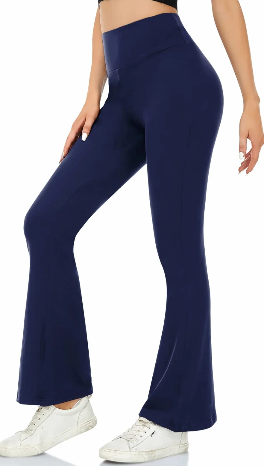 ACTINPUT Damskie spodnie do jogi, nieprzezroczyste, rozkloszowane legginsy, bootleg, spodnie sportowe, bootcut, spodnie do joggingu, spodnie do fitnessu, jazzpants