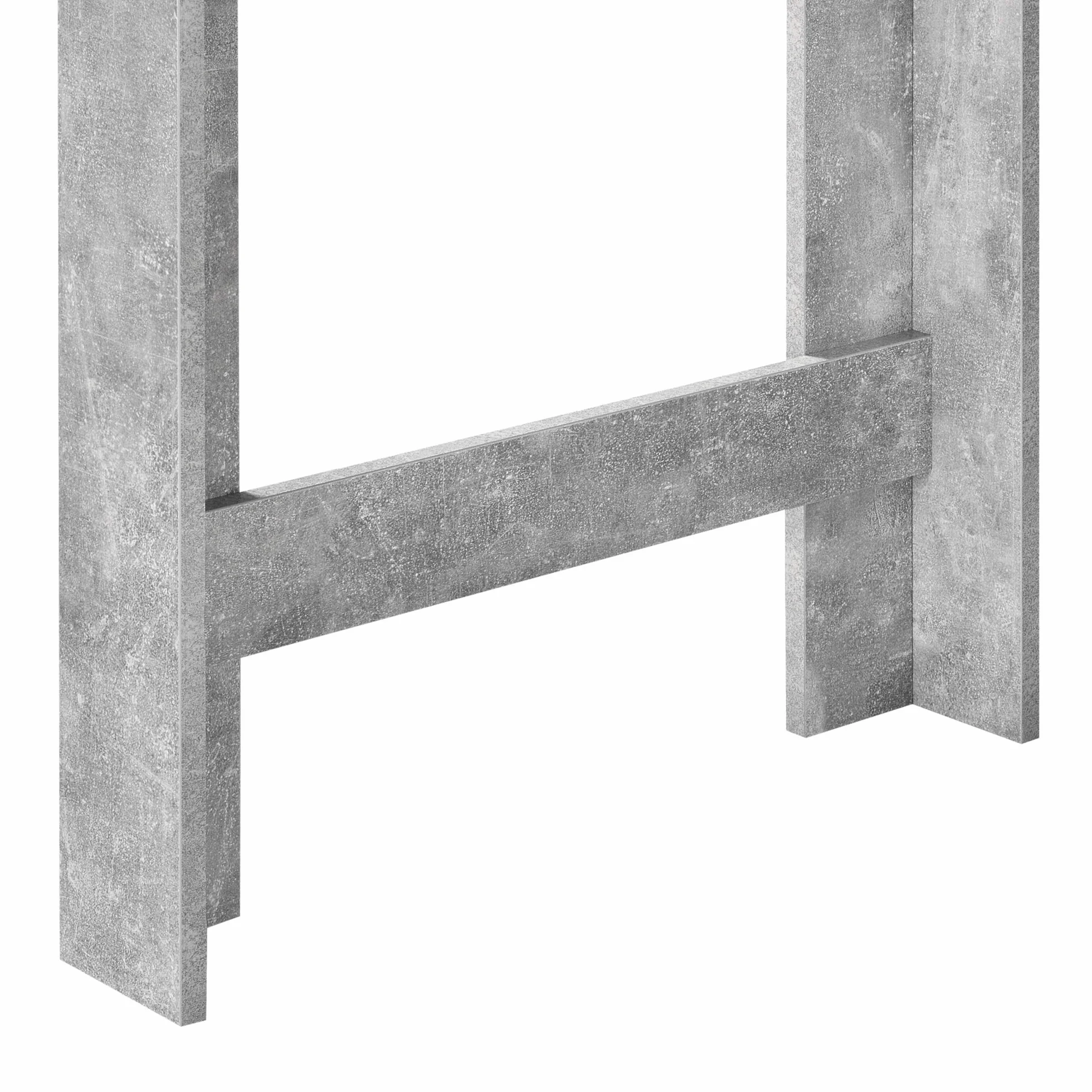 Stół barowy ze zintegrowanym barkiem 120 x 60 x 106 cm 3 półki blat betonowy
