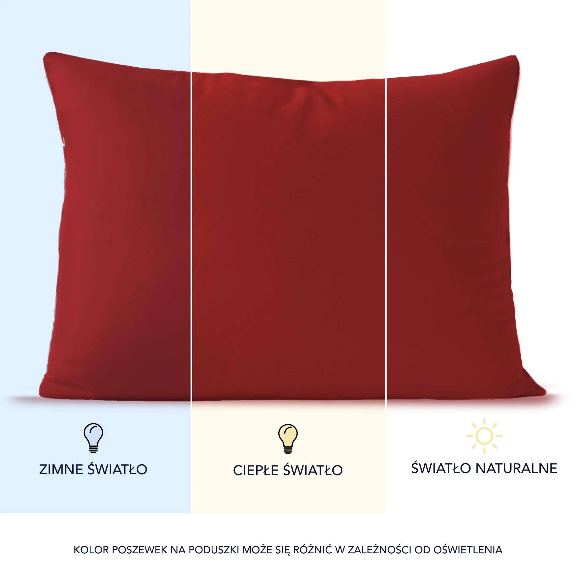 Dreamzie Poszewek na Poduszki (Zestaw 2) - Czerwony - na poduszki 50 x 70 cm - 100% bawełna dżersej 150 g/m2 - poszewka na poduszkę - odporna i hipoalergiczna