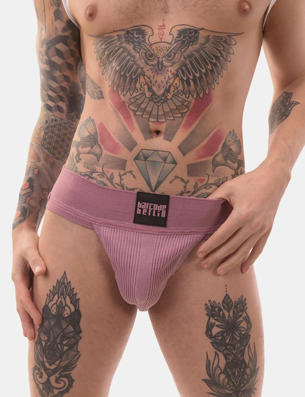 Barcode Berlin - Bielizna Męska - Sergey Pop Jockstrap Brownishpurple