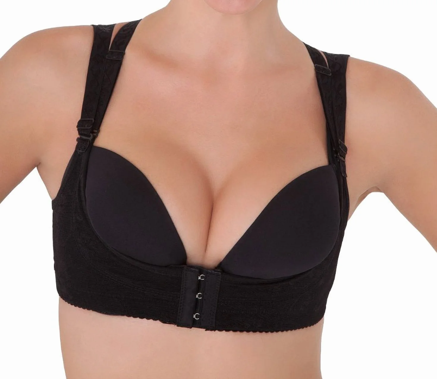 Boolavard Oktoberfest Dirndl biustonosz push-up biustonosz podnoszenie biustu czarny/cielisty rozmiar S-XXL.