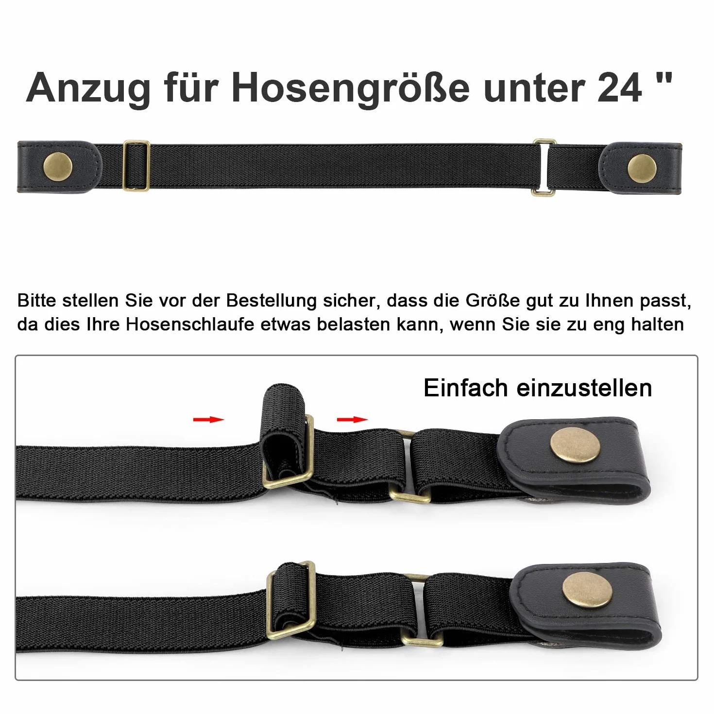 WERFORU Pasek dla dzieci, chłopców i dziewczynek, bez sprzączek, pasek dla dzieci, do 60 cm